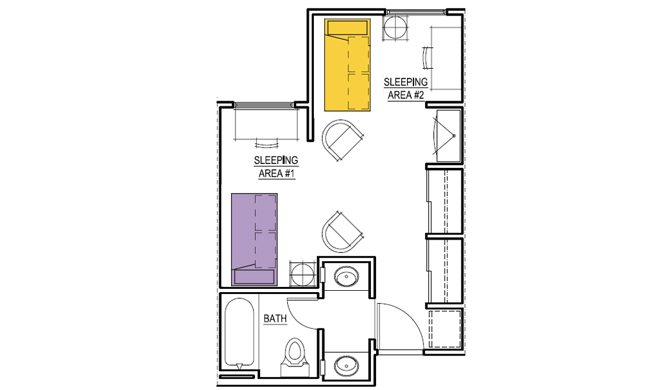 Alumni and Founders Hall Floor plan