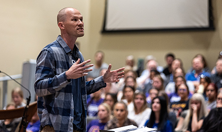 Chapel service with Pastor Jake