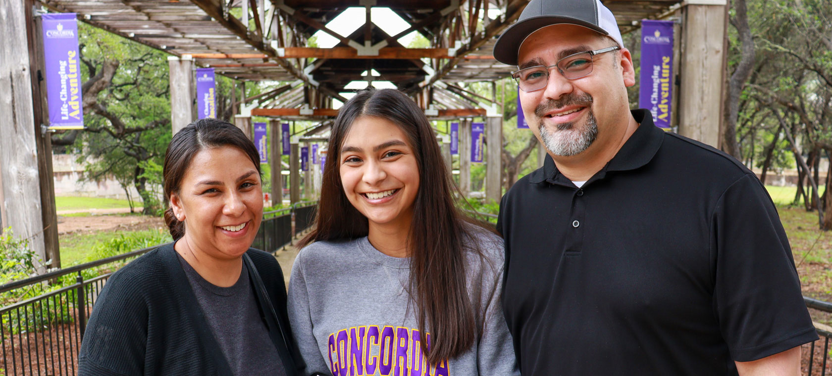 Group of CTX students posing for a photo at on campus