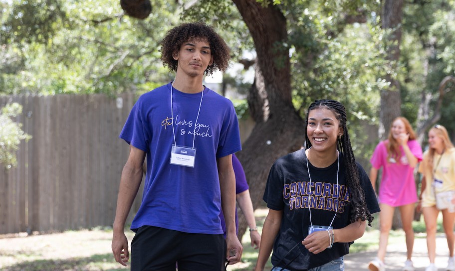 Students on campus