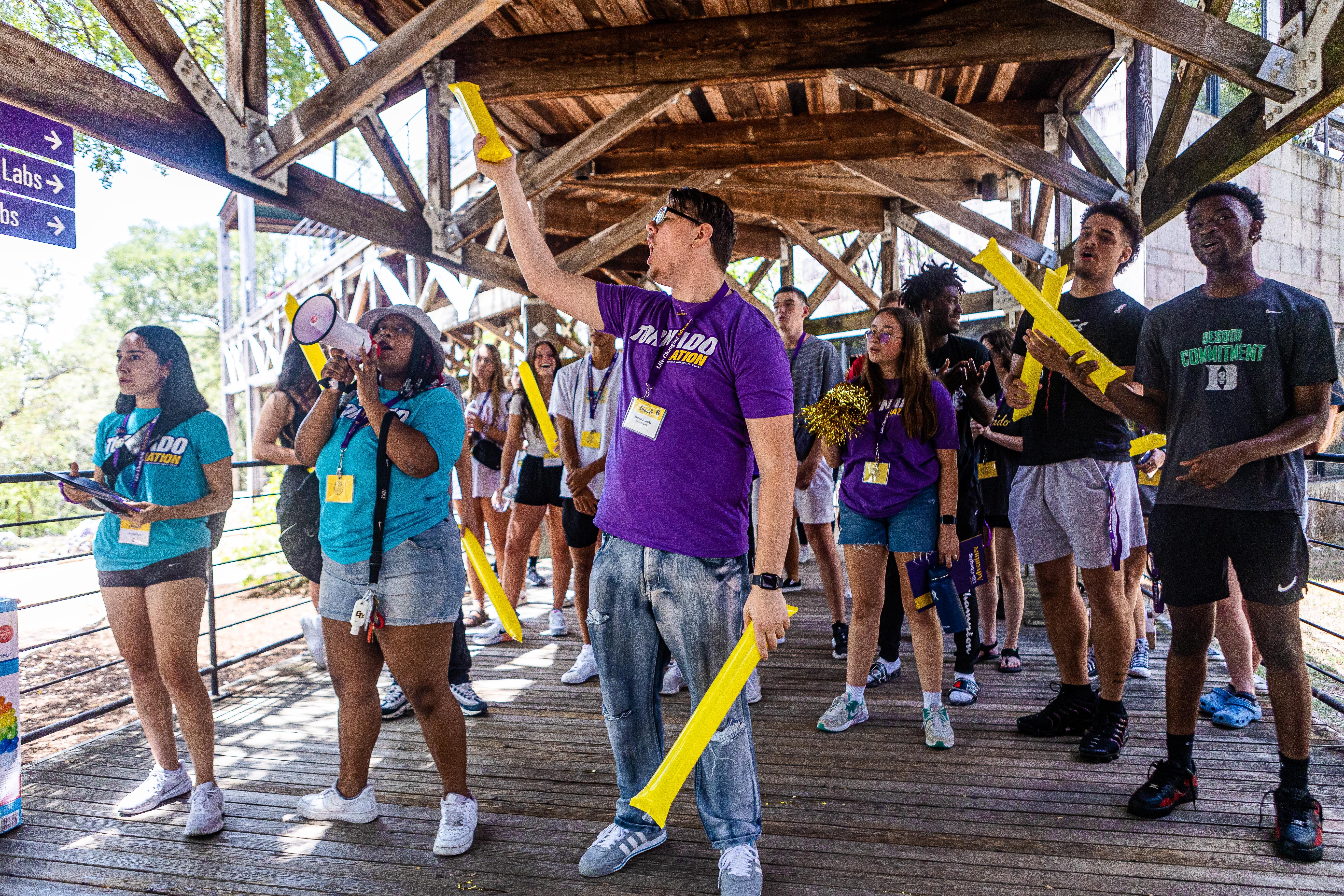 CTX Spirit Students enjoying a contest of school spirit.