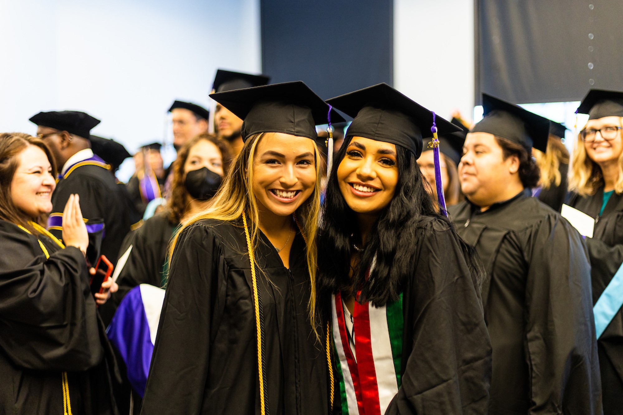 A group of graduates ready for the celebration