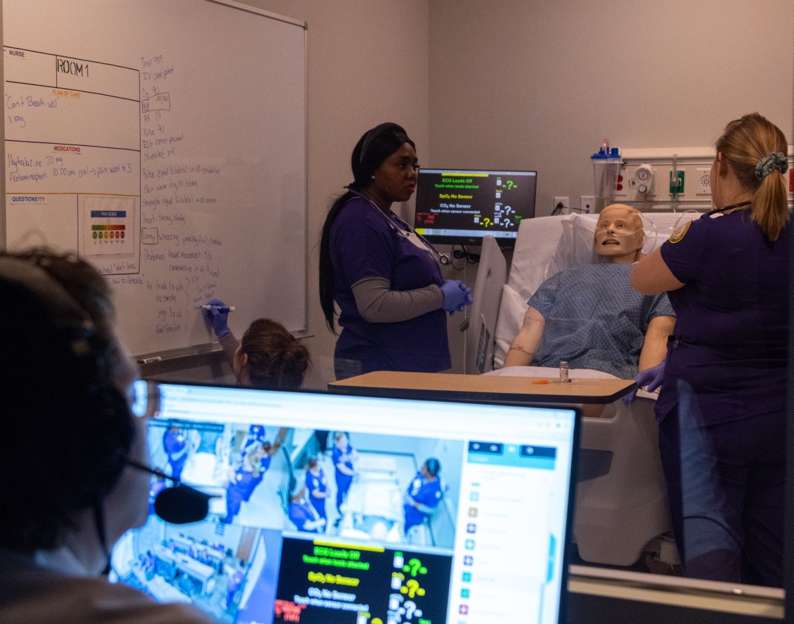 Nursing students prepare for real world scenarios with cutting edge equipment.