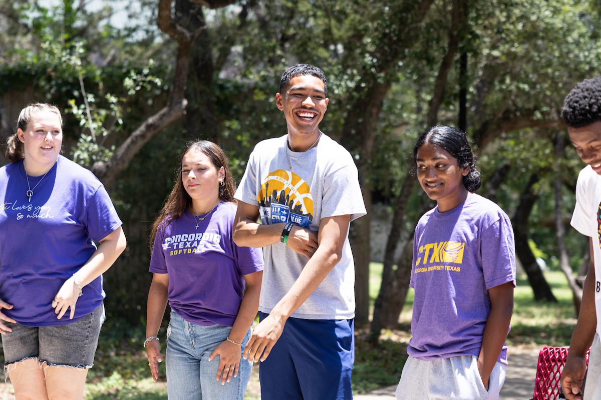 Students enjoying campus life