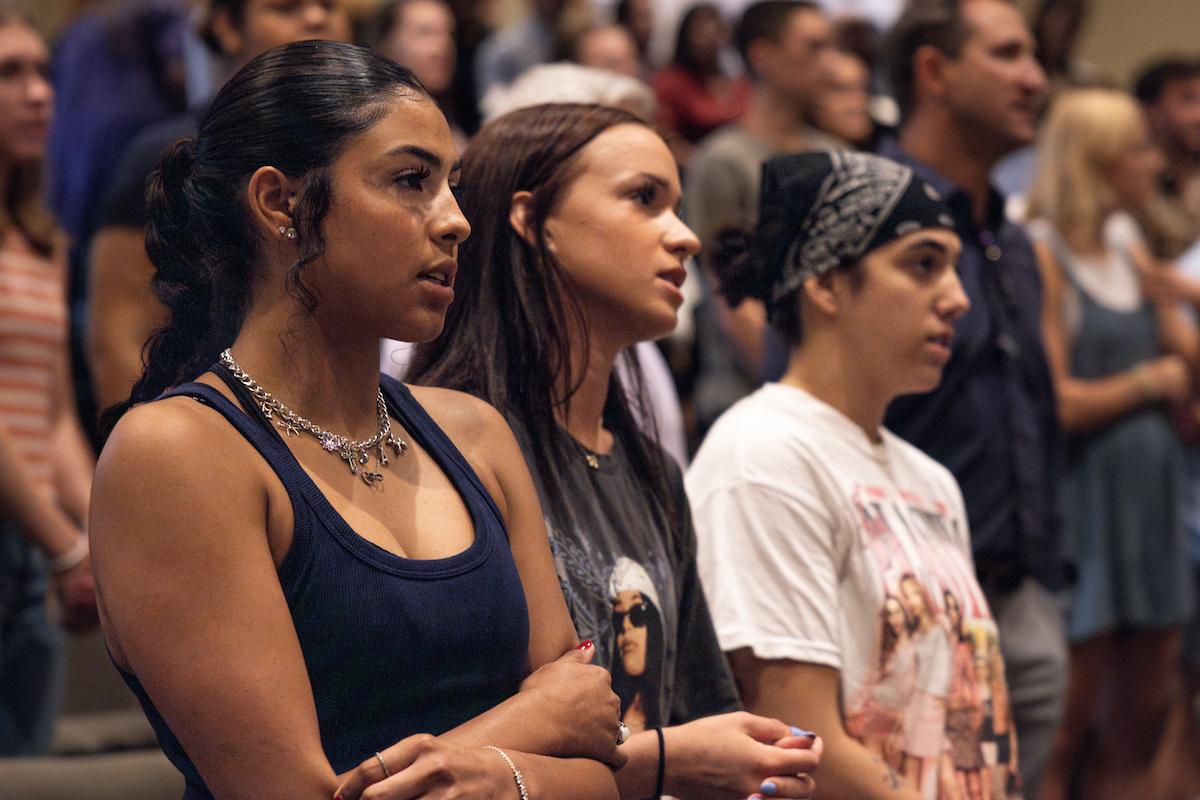 Students in Chapel