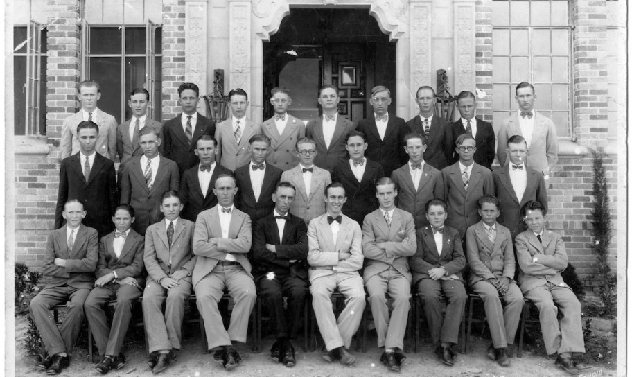 Students from the past at the historic campus