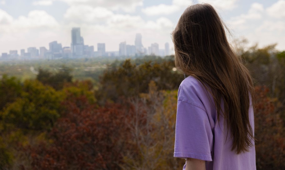 A Concordia Texas student enjoying the artistic Austin community