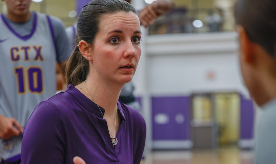 A Concordia University coach during a game