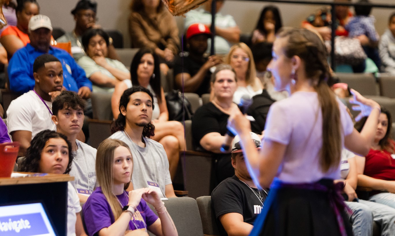 Concordia Texas staff leading a lecture