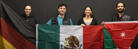 A group of international students at Concordia University Texas