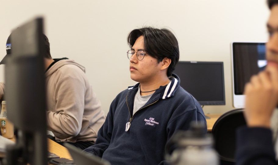 Concordia Texas students engaged in a math lecture