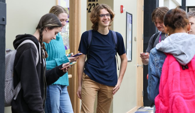 Students networking for future opportunities