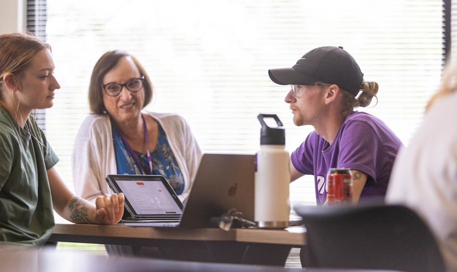 Concordia Texas faculty working with students