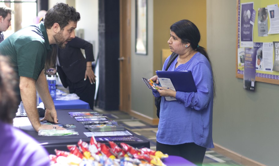 Social research firm at the career fair