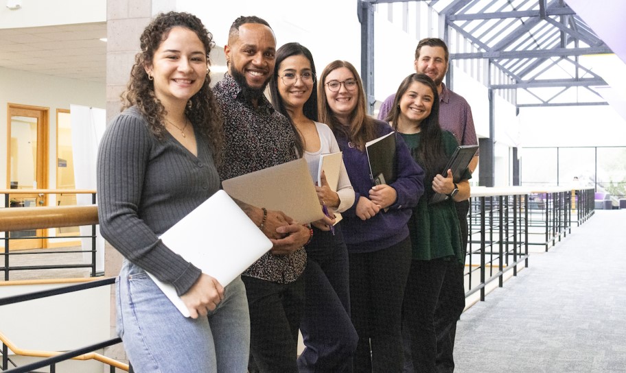 A group of diverse Concordia Texas grad students