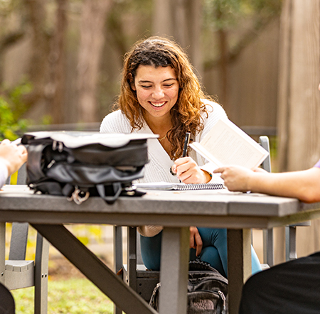A student that is excited about being admitted to Concordia University Texas