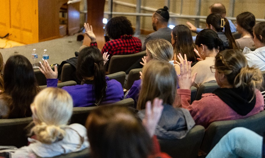 Chapel service is a place many come to recharge.