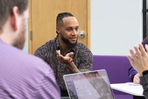 Concordia University Texas students in a discussion