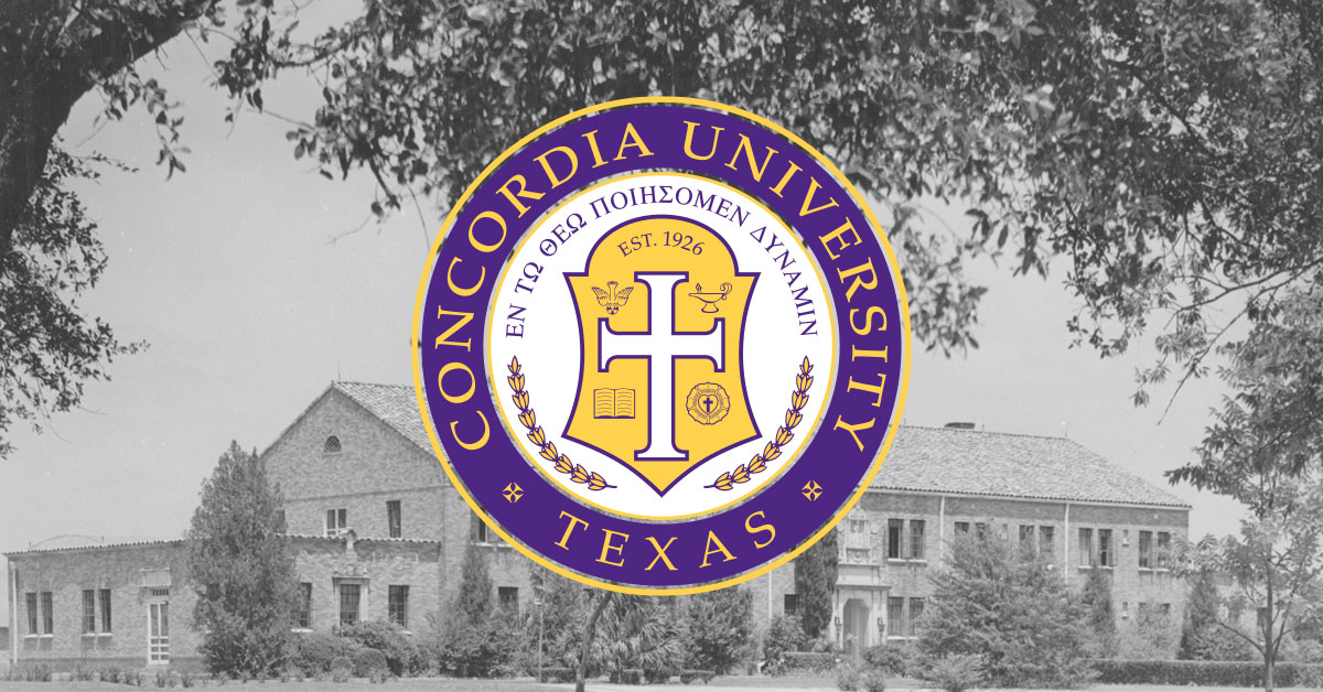 The Concordia University Texas seal