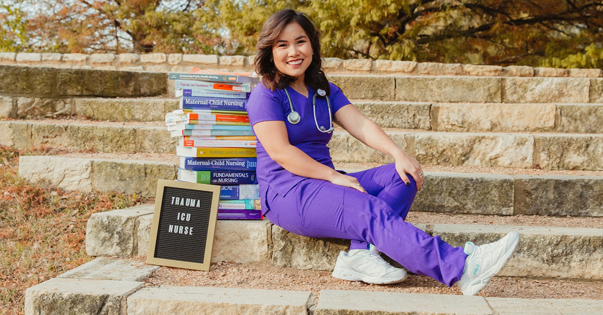 Elaene Mae Abella is a first-gen nursing student