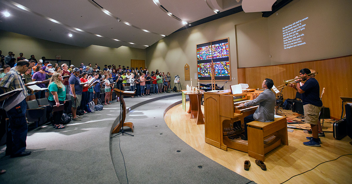 Chapel during Ash Wednesday