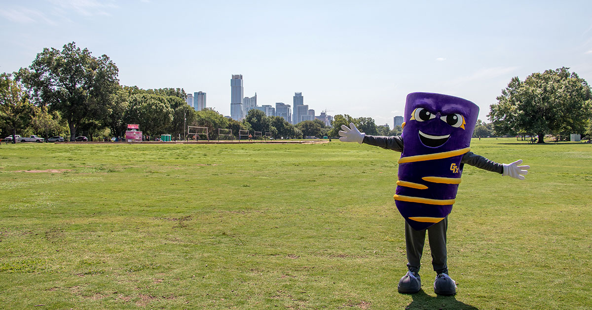 Vortex and Austin skyline