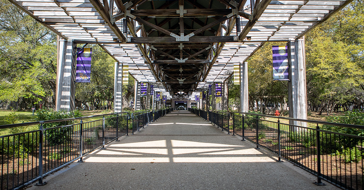 CTX campus walkway