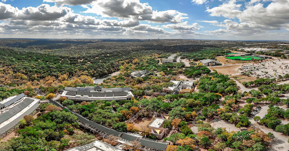 aerial view of CTX campus