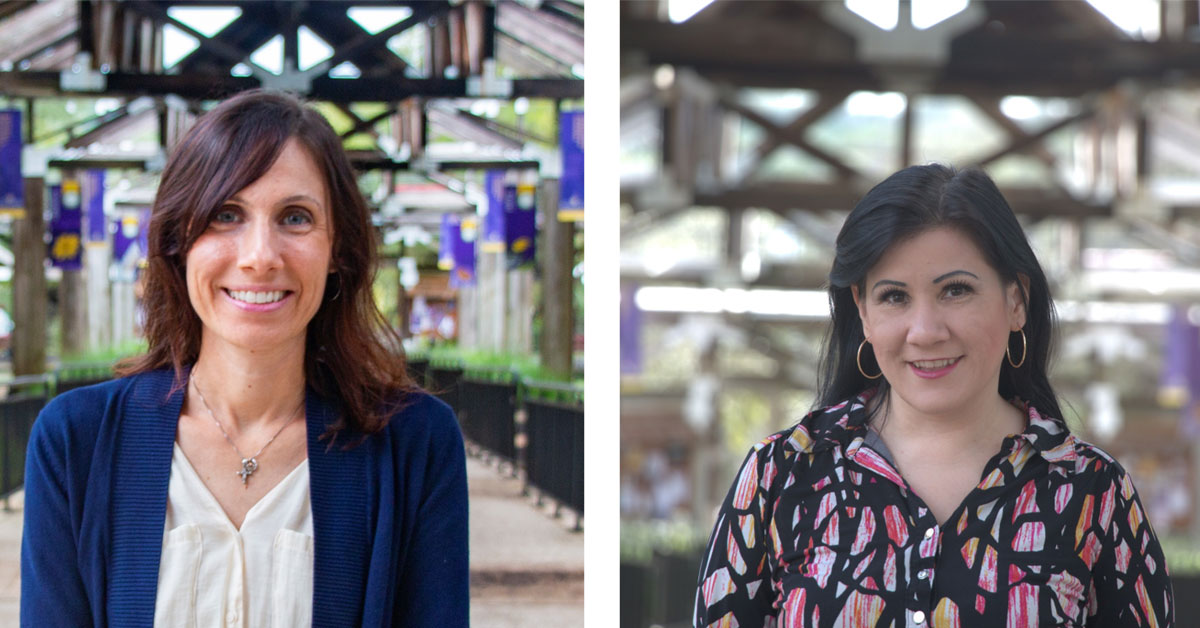 Faculty award recipients Amber Shammas and Mary Kay Johnston