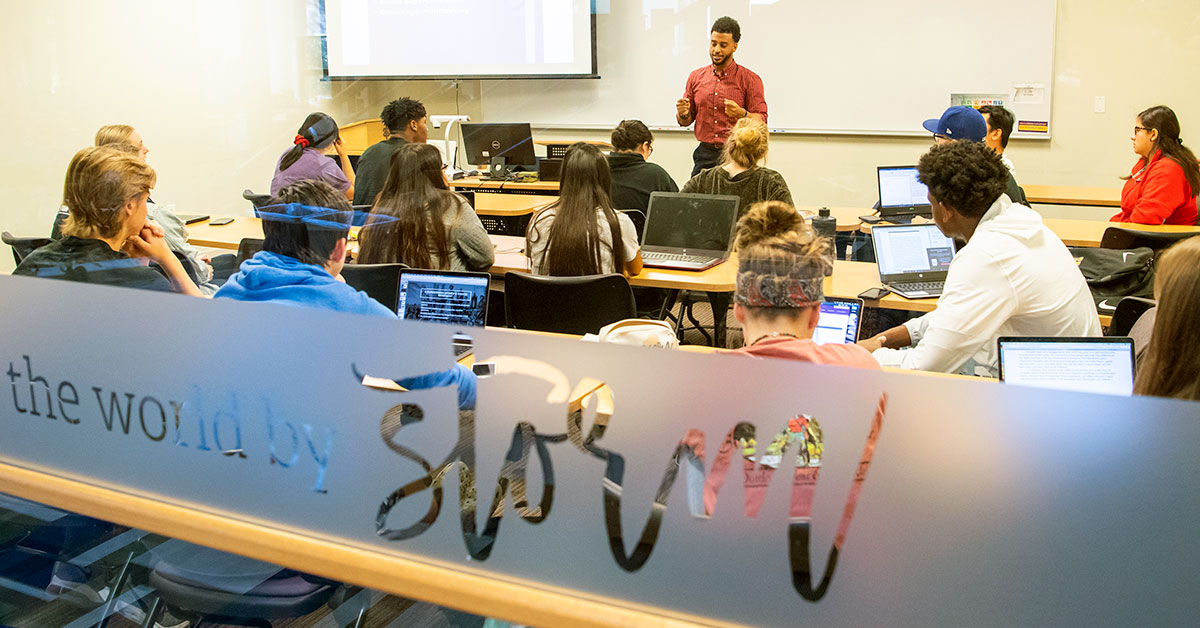 professor in classroom