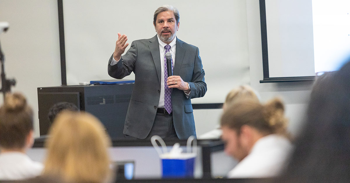 Albert Carrion speaking at IncubatorCTX Speaker Series