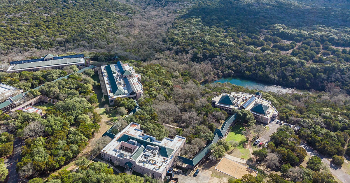 aerial view of CTX campus