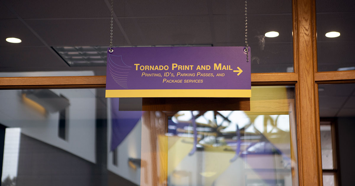 Tornada Print &amp; Mail sign