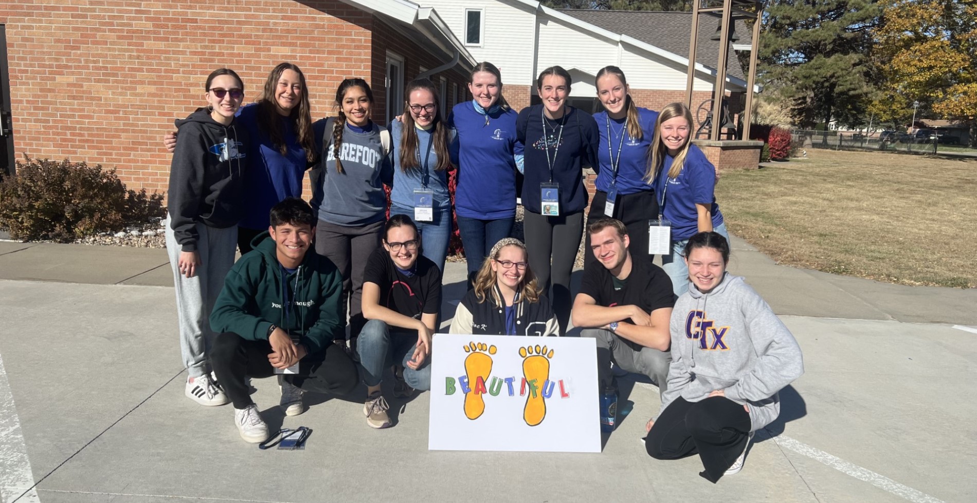 Concordia Texas students on a mission trip with Beautiful Feet Conference