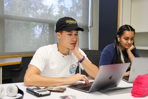 A pair of Concordia Texas students studying computer science