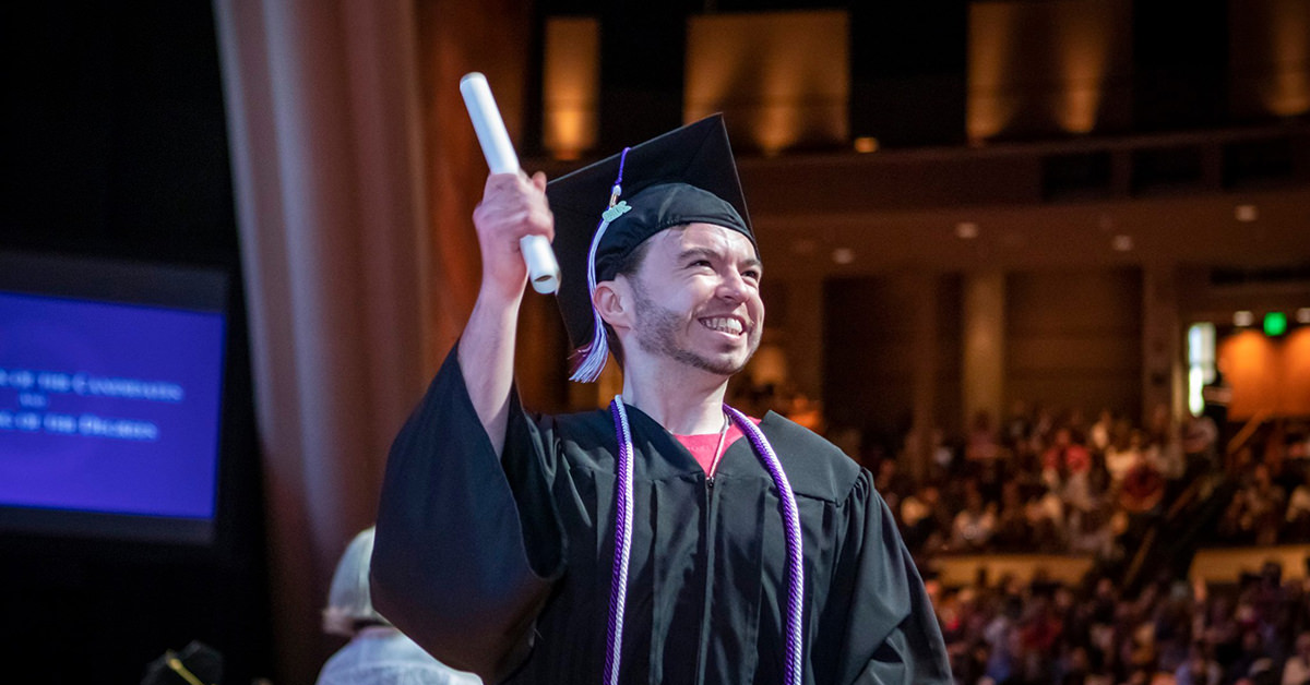 CTX Student at Commencement