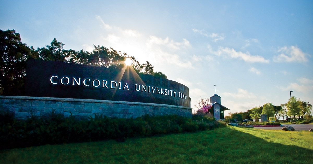 Concordia University Texas Sign