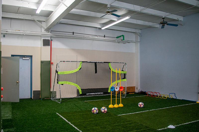 Inside of First Touch Soccer Academy