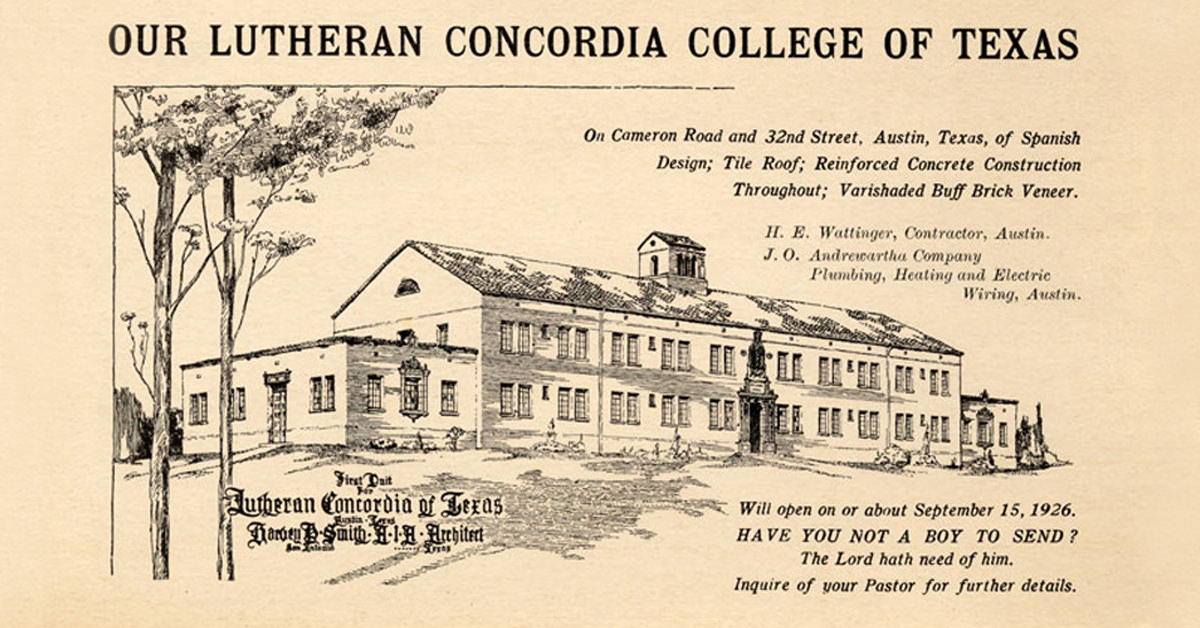 Lutheran Concordia College of Texas Ad
