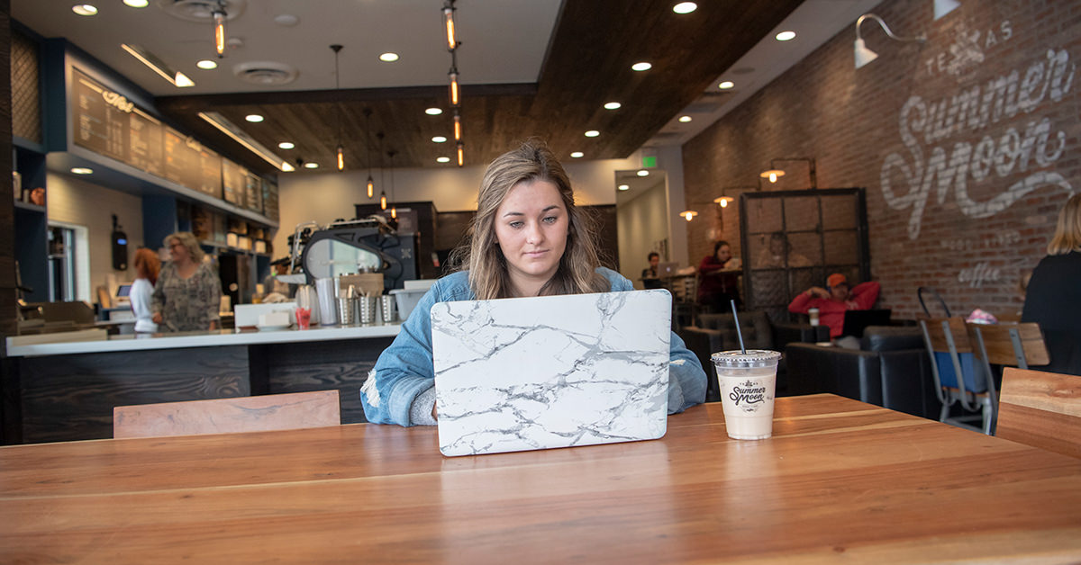 Student at Summermoon Coffee Shop