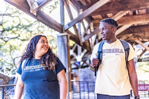 Two Concordia Texas students with mutual respect for each other