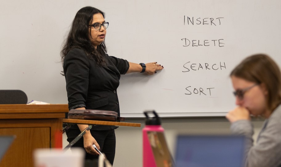 Dr. Bindu George in the classroom