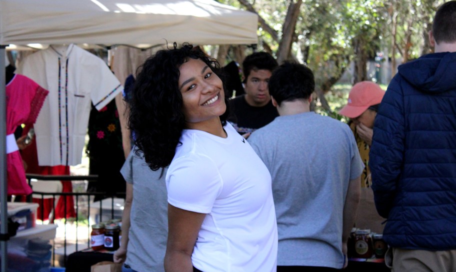 Concordia University Texas students enjoying the Latin America Market