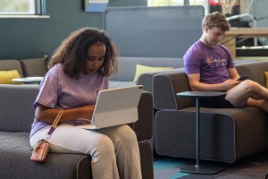 Students on campus