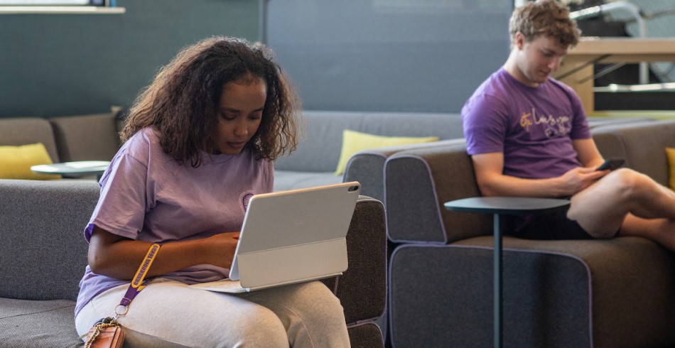 Students on campus