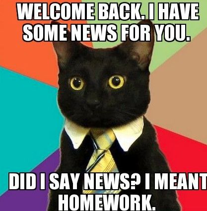 Five memes that sum up the first week back at school