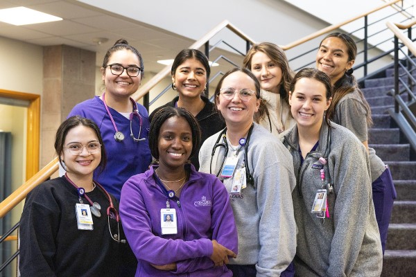 A group of Concordia Texas nursing students