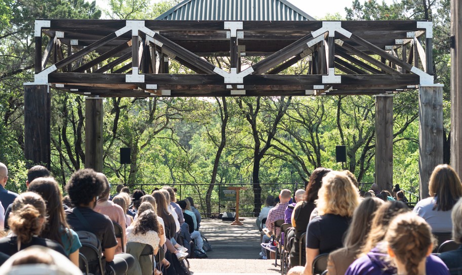 An outdoor Chapel during Nature Fest