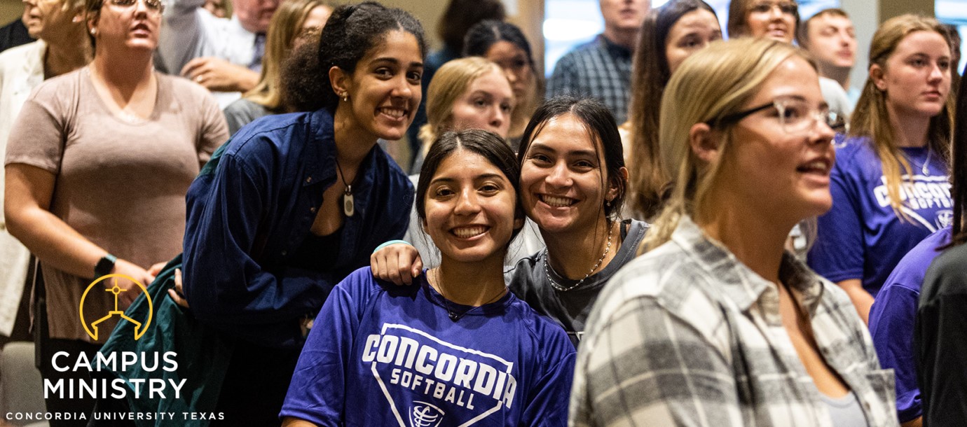 Students at worship in Chapel