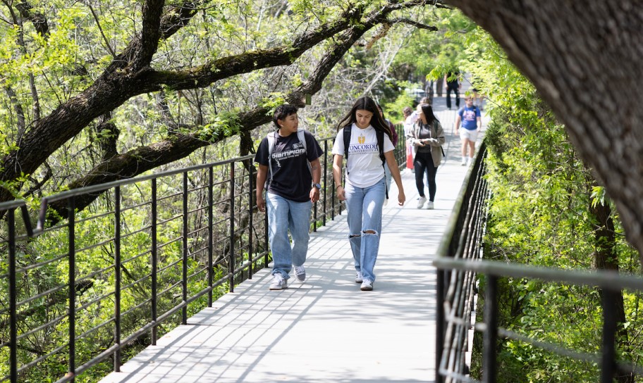 Students on campus